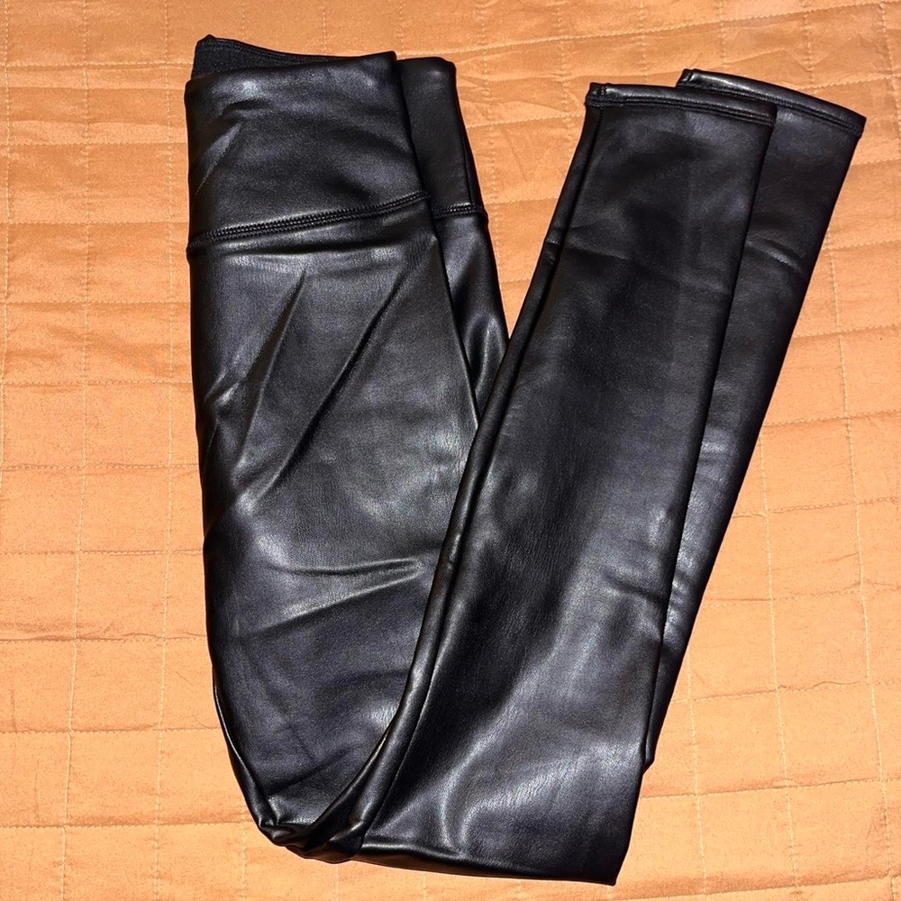 leather hollister leggings
